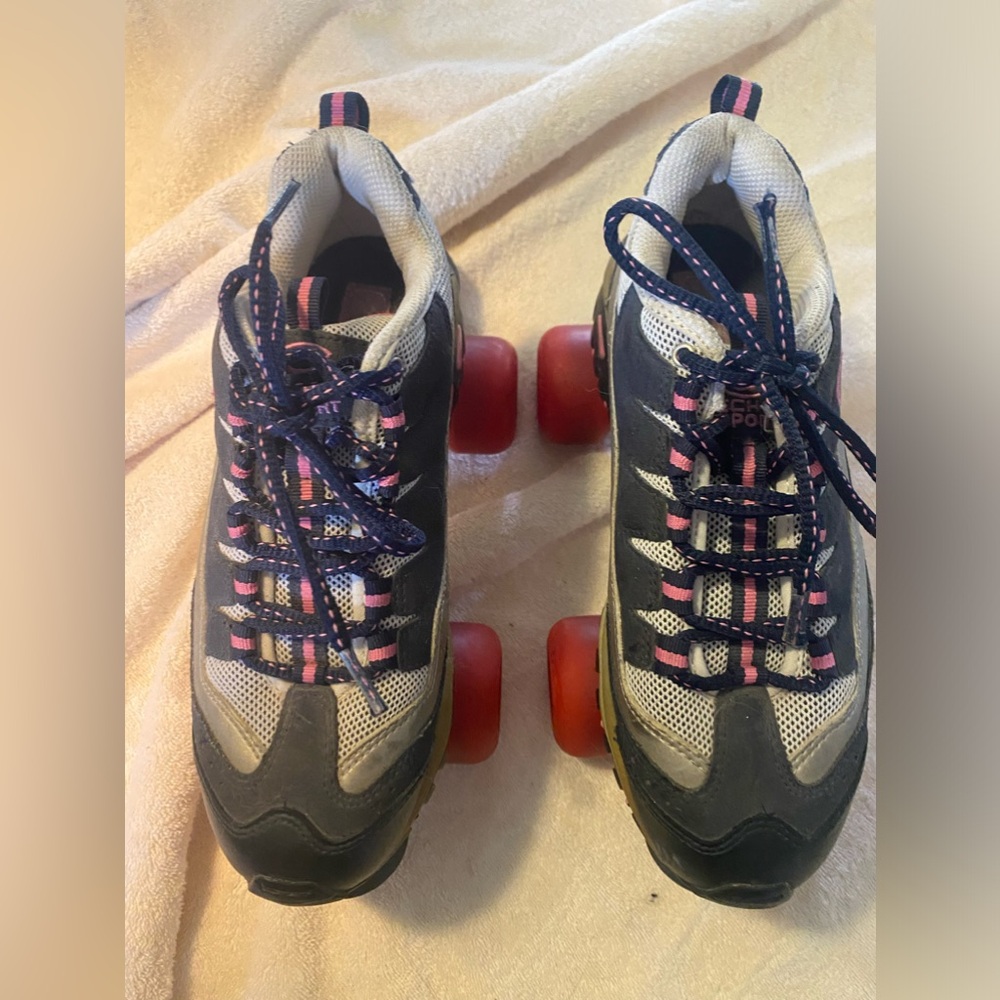 SKECHERS Sport Quad 4-wheel Skates Navy Gray Pink Derby Women's